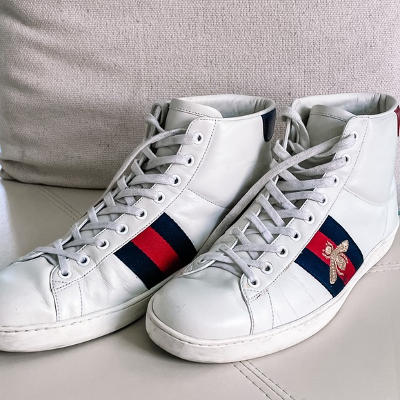 Gucci Men Bee Ace Sneakers sz 13 - Picture 5 of 8